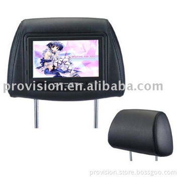 head rest monitor with pillow